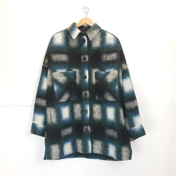 IRO Paris Women's Coat Harwel Wool Blend Button Down Coat - Picture 6 of 15